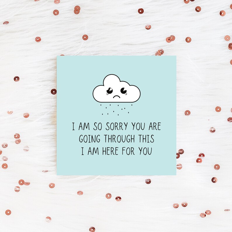 SympathieKarte Es tut uns leid dass Sie durch diese Etsy
