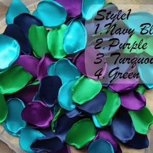 Peacock Wedding - Wedding Petals - Flower Petals - Rose Petals - Flower Girl Petals - Petals - Baby Shower Decoration - Bridal Shower