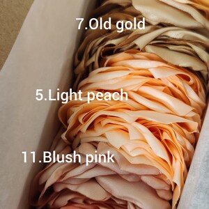 Blush Pink Satin Rose Petals – Wedding & Flower Girl Decor image 11