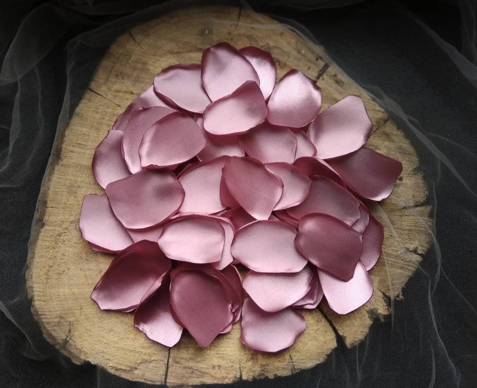 Wedding Petals Dusty Rose Petals Mauve Petals Rose Gold Etsy
