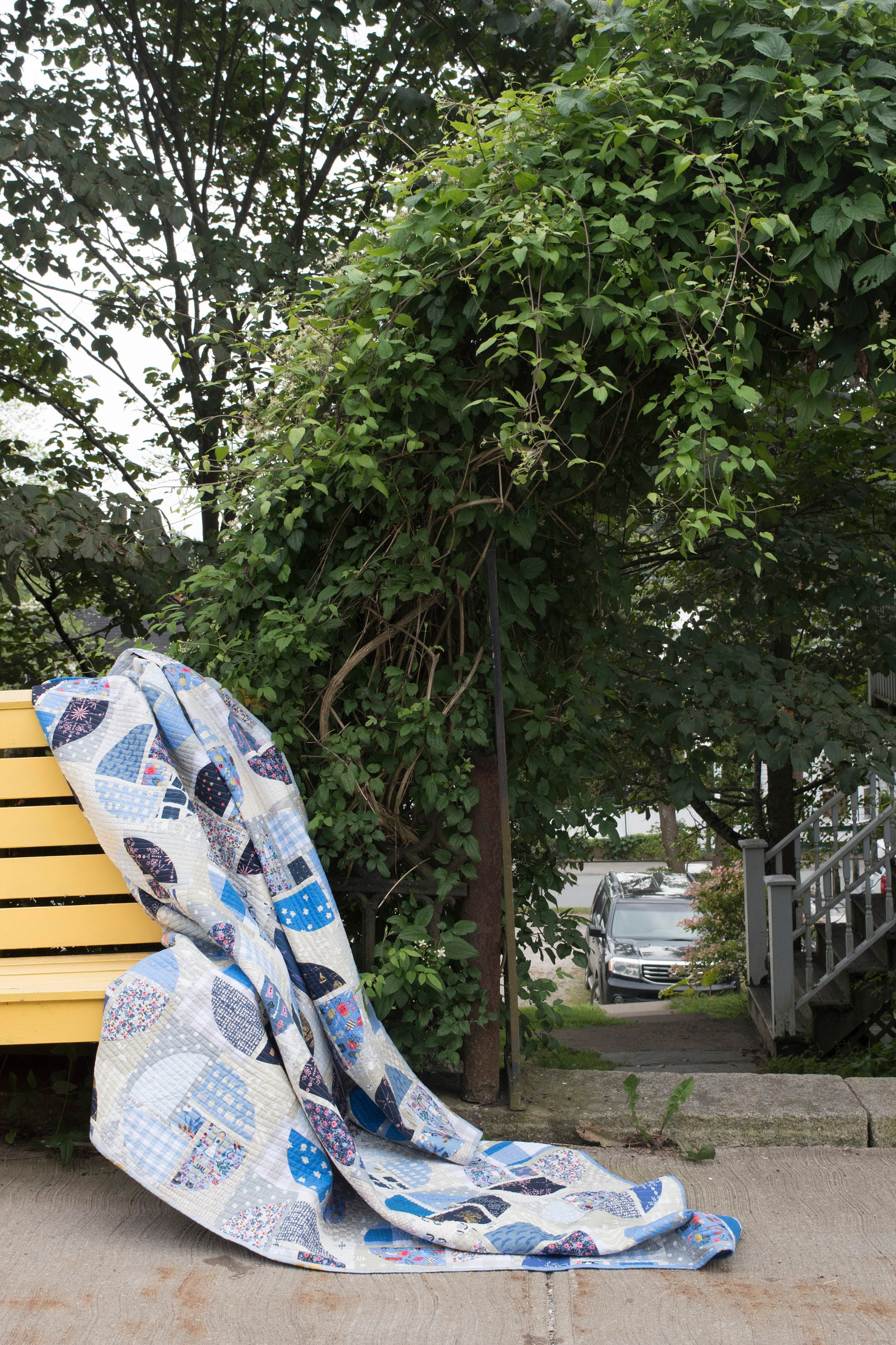 Modern Quilt Pattern Potter's Wheel in Twin Throw and Etsy