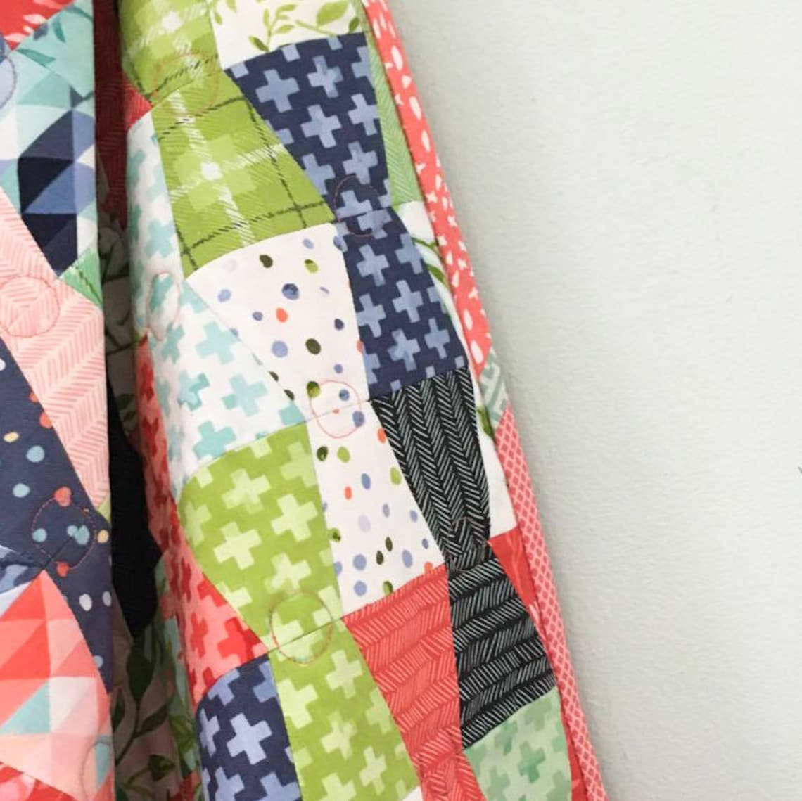 Modern Mini Quilt Best Dressed Quilt Pattern using 2 Etsy