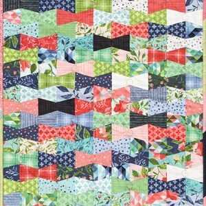 Moderner Mini Quilt, Best Dressed Quilt Pattern, mit 2 1/2 &quot;Quadraten, einfach, schnell, Anfänger, Fertigkeitsbildner