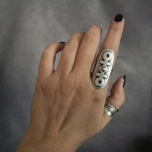 Antique Silver Plated Statement Tuareg Ethnic Ring, Boho Chic Berber Adjustable Ring, Tribal Jewelry