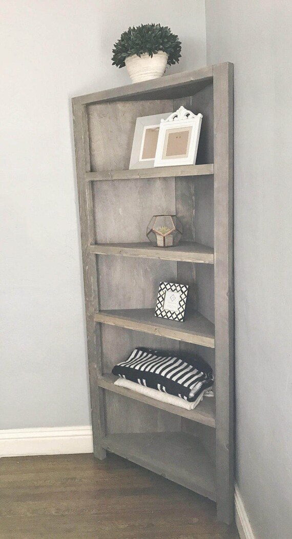 Corner Shelves Bookcasecorner Unit Etsy