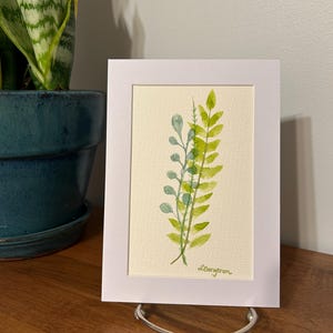 ORIGINAL Watercolor painting - Fern