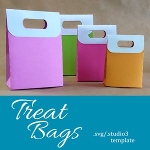 Treat Bag .svg / .studio3 Design Silhouette & Cricut Cuttable - Etsy