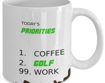 Funny Golf Mug For the Golfer In Your Life. This  Unique Golfer Mug is a Perfect Golf Gift For Men and Women