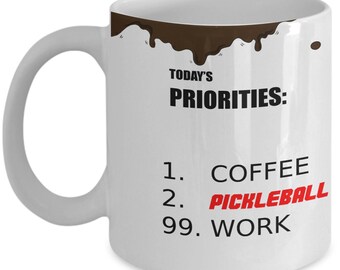 Pickleball Mug Is A Fun Pickleball Gift For Any Pickleball Player That Loves To Dink. Drink  Pickleball Coffee From  Funny Pickleball Mug