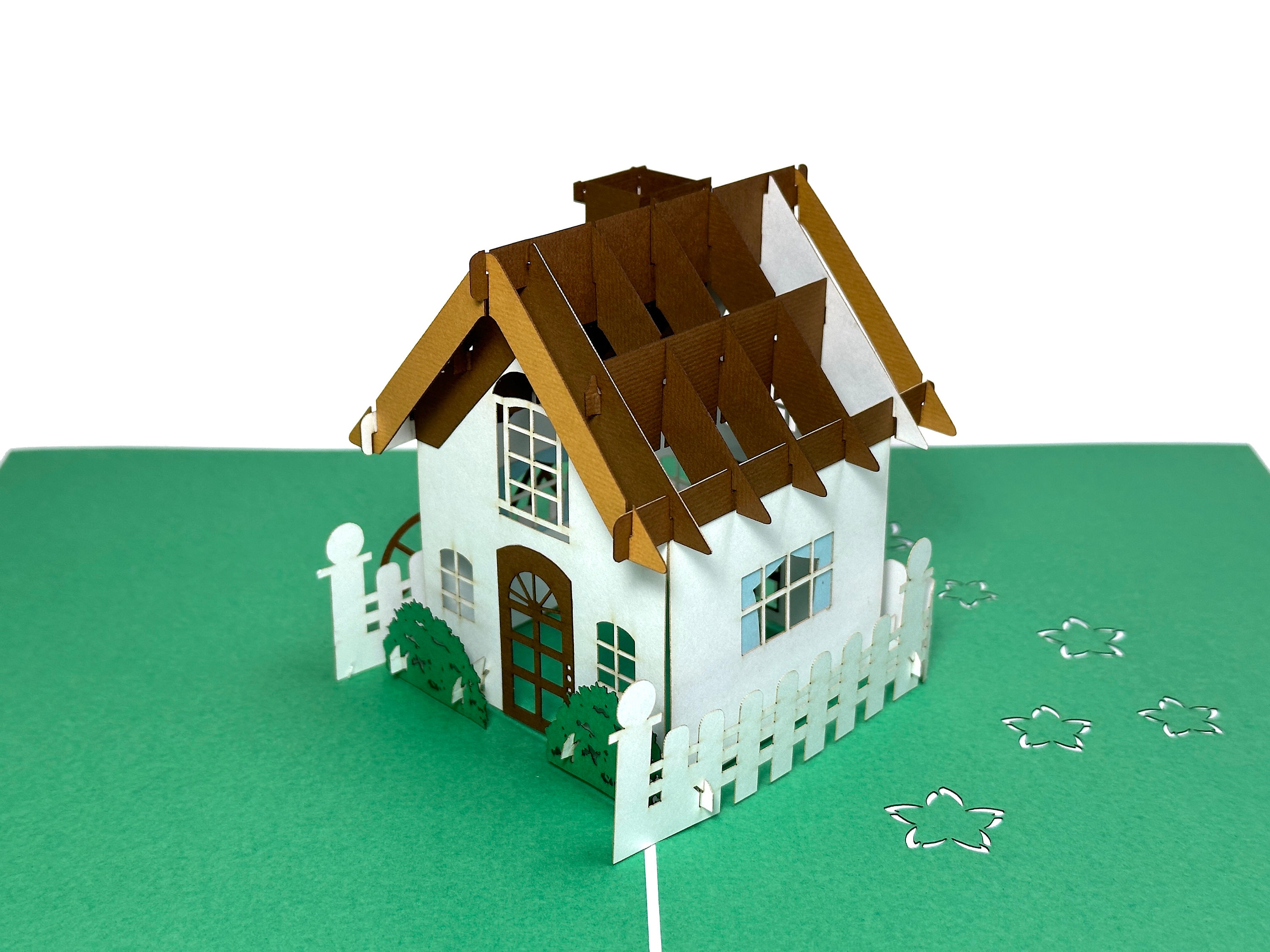 New Home Pop Up Card - Beautiful House Card- Retirement Card - Real Estate Card - Realtor Thank You - Real Estate Marketing - New Home Gifts