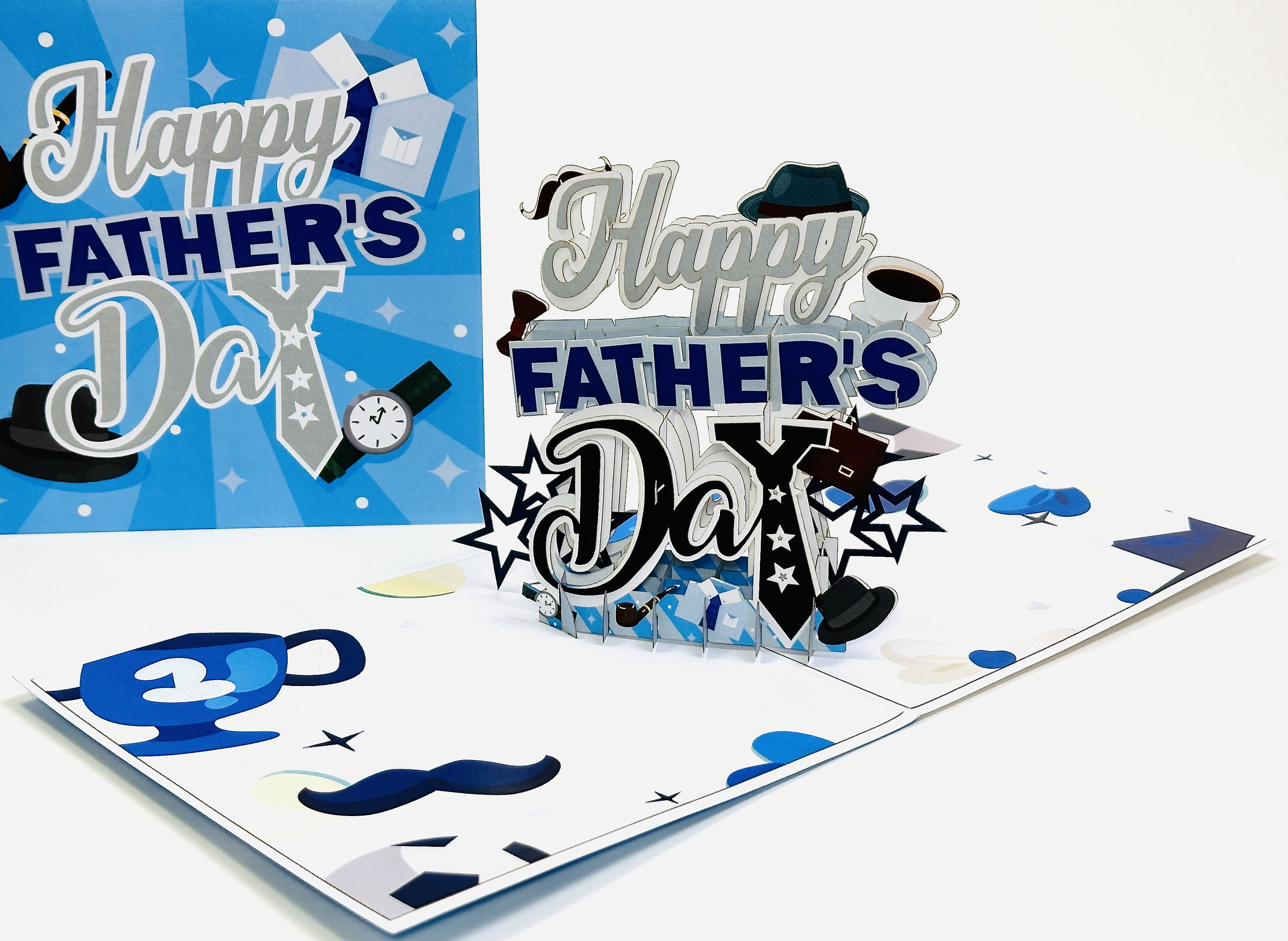 Happy Father&rsquo;s Day - Pop Up Father&rsquo;s Day Card - Unique Father&rsquo;s Day Gift - Father&rsquo;s Day Pop Up Card - Congratulations Card - Gift for Dad