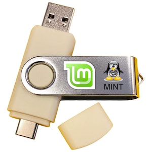 Linux Mint OS for Everyone - Bootable Live Install USB Flash Thumb Drive - Great for Work Entertainment and Everyday Tasks Operating System