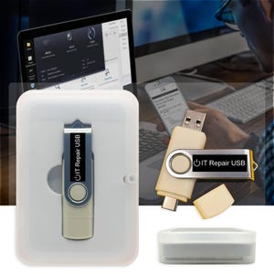 Unidad USB para reparación de ordenadores: kit de herramientas de arranque de Windows para antivirus, recuperación de datos y restablecimiento de contraseñas de Tech Store.