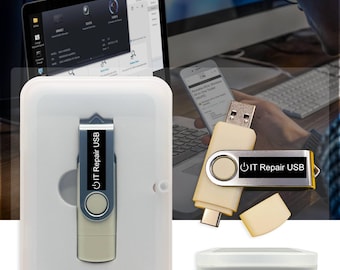 Windows PC Repair Bootbar USB-återställningsverktygssats, lösenordsåterställning, antivirusprogram, dataåterställning och systemunderhåll