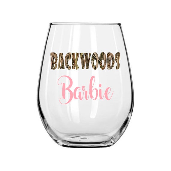 barbie wine glass