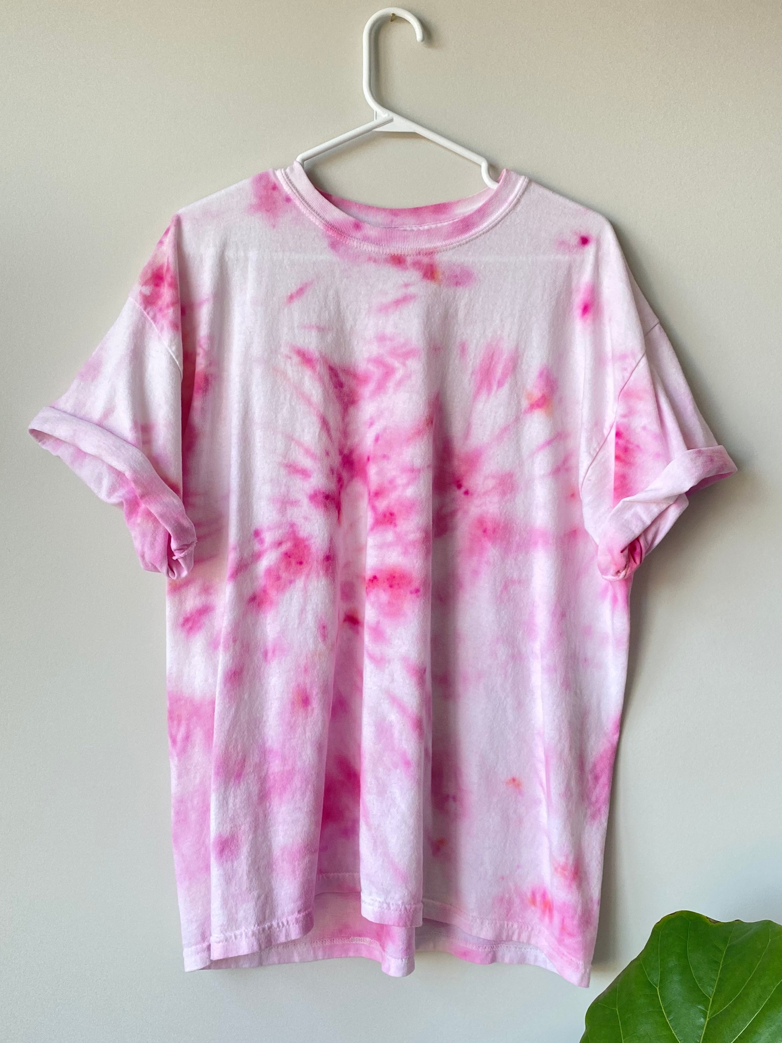 Custom Pink Tie Dye Shirt Pink Spring Womens Tops | Etsy