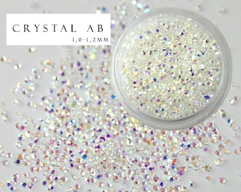 1440 pcs Pixie Crystal AB Chameleon Type Swarovski Rhinestones Nail Art Trendy Fashion Popular Style Crystals Micro Zircon Mini Beads