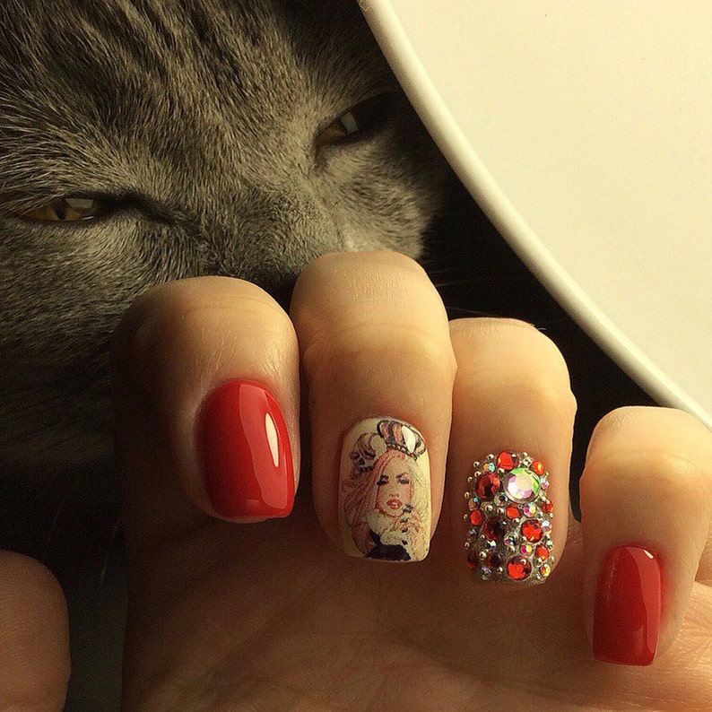 10 Sheets Nail Art Stickers Water Slide Decals Labels Tattoos Etsy
