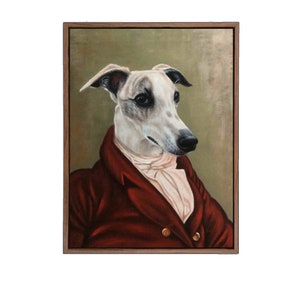 Custom Royal Pet Portrait: Hand Painted Renaissance Dog Oil Painting