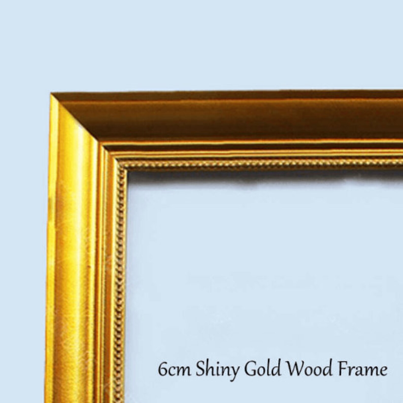Shiny Gold Wood Frame Custom Art Frame for Oil Paintings. Etsy