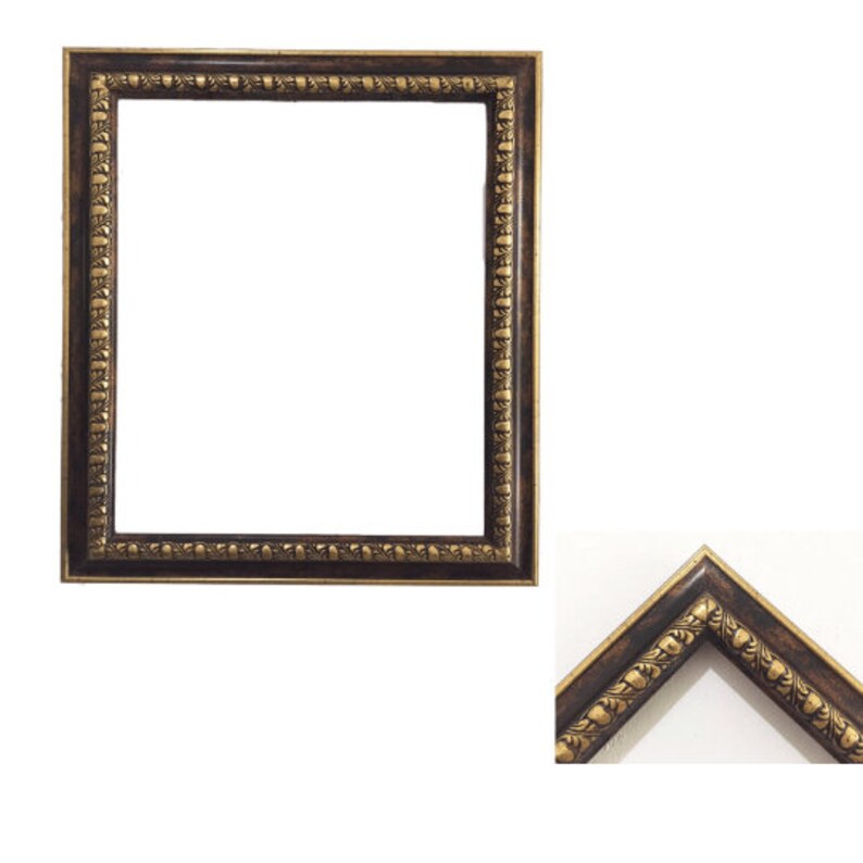 6cm Black Gold Frame Custom Art Frame for Oil Paintings. Etsy