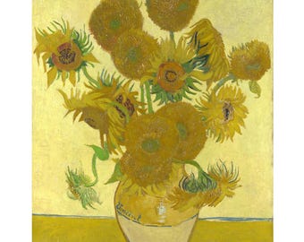 Handgeschilderd olieverfschilderij, replica van Van Gogh-zonnebloemen, getextureerde impressionistische canvaskunst