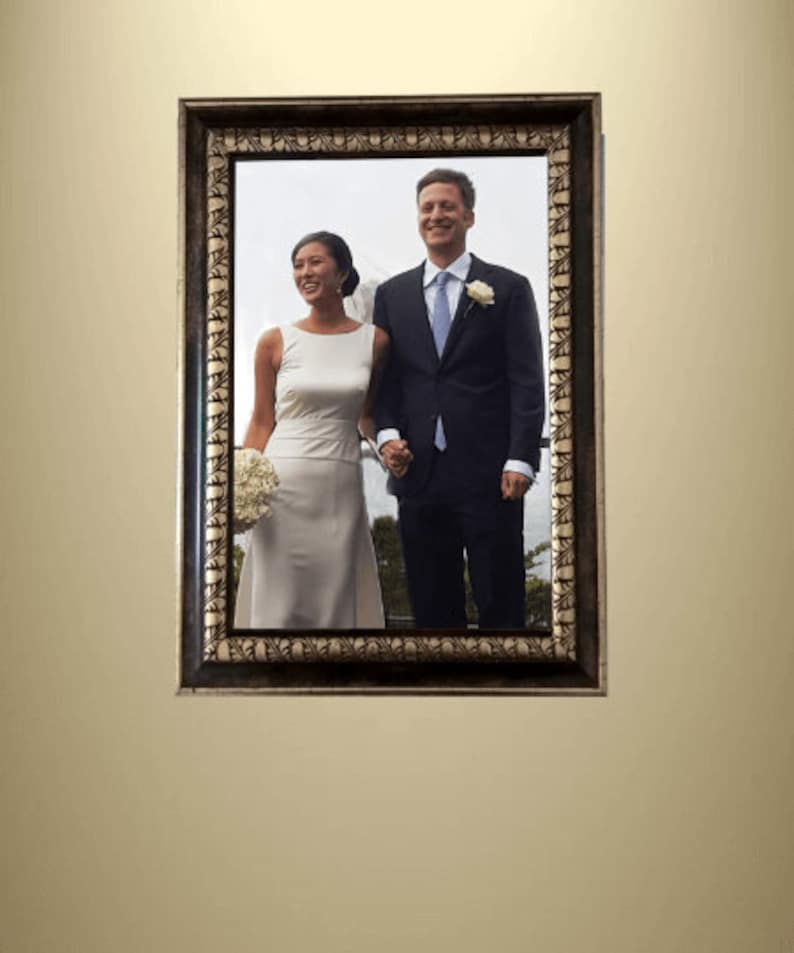 6cm Black Gold Frame Custom Art Frame for Oil Paintings. Etsy