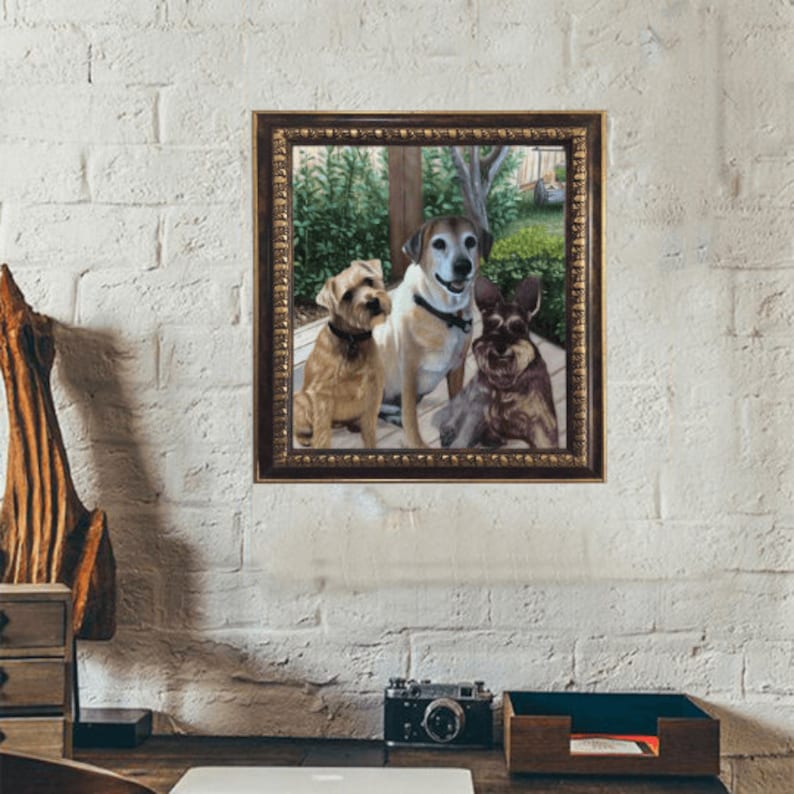 6cm Black Gold Frame Custom Art Frame for Oil Paintings. Etsy