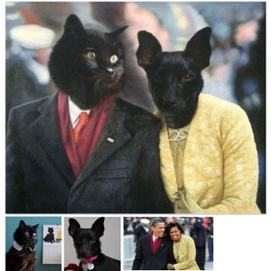 Custom Royal Pet Portrait: Renaissance Cat or Dog Oil Painting