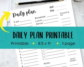 Tägliche To-Do Liste pdf, Tagesplaner druckbar, druckbare To-Do-Liste, To-Do-Liste, To do pdf, Tagesplan druckbar