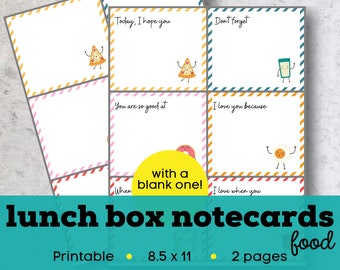 Lunch box cards, kids lunchbox notes printable, Printable lunch box notes for kids, printable encouragement cards for kids