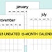 Blank Portrait Calendar Printable, Undated Calendar Template Printable ...
