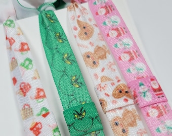 Pen loop planner for Christmas, elastic planner band pen holder, pen holder planner bookmark, Christmas book band, Christmas journal band