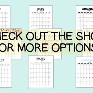 Blank Portrait Calendar Printable, Undated Calendar Template Printable ...
