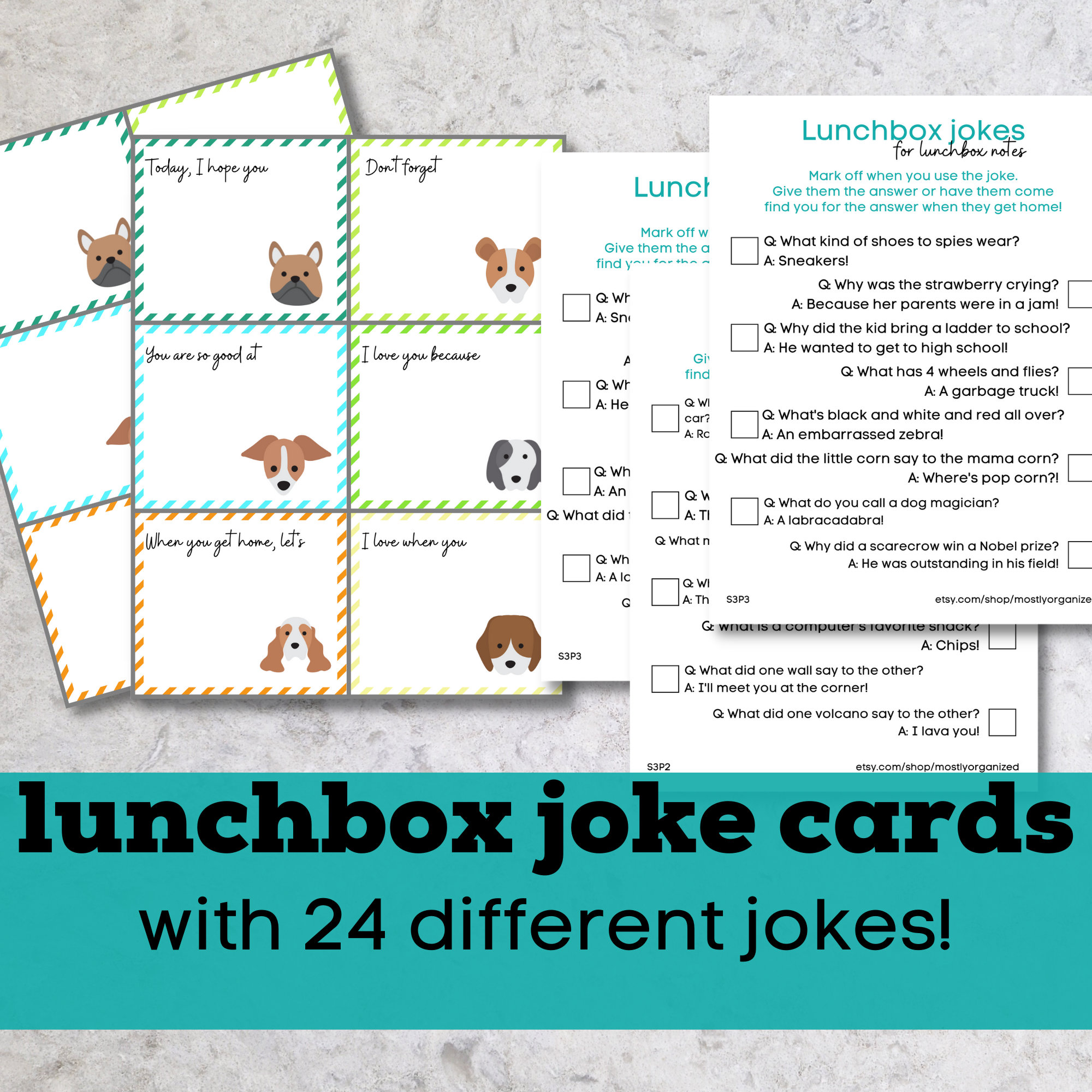 Funny Jokes for Kids, Lunchbox Jokes, Printable Lunch Box Notes for ...