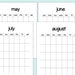 Blank Portrait Calendar Printable Undated Calendar Template - Etsy
