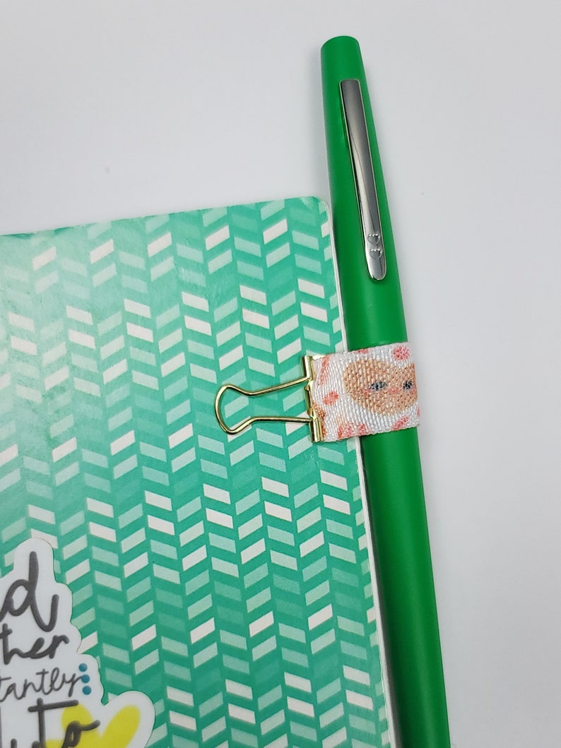 Planner Page Marker With Loop Planner Bookmark Pen Hoop Etsy