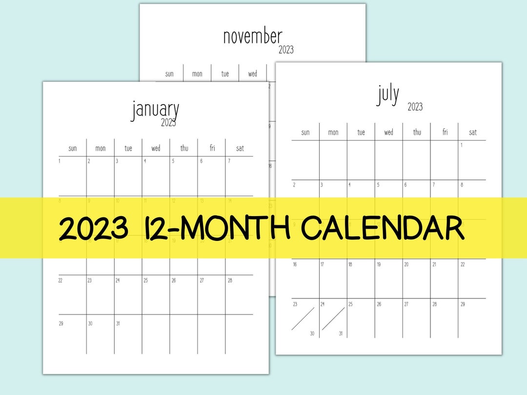 Minimalist Monthly Calendar Printable 2023 Portrait Calendar Etsy minimalist-monthly-calendar-printable-2023-portrait-calendar-etsy