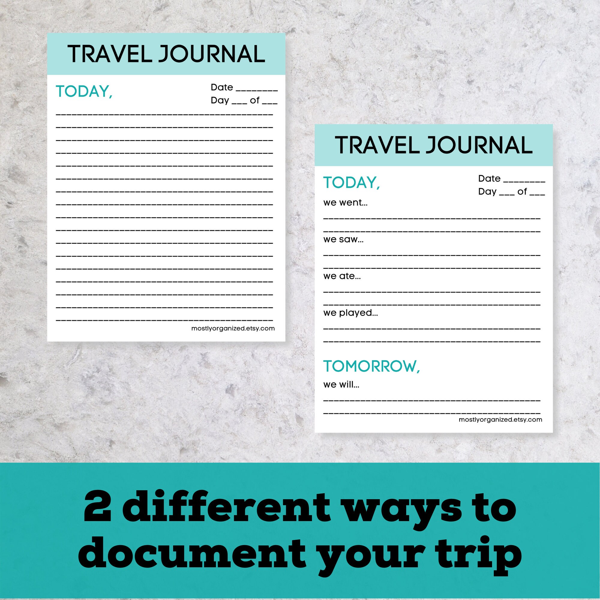 Kids Travel Journal Printable Kids Vacation Journal Road - Etsy