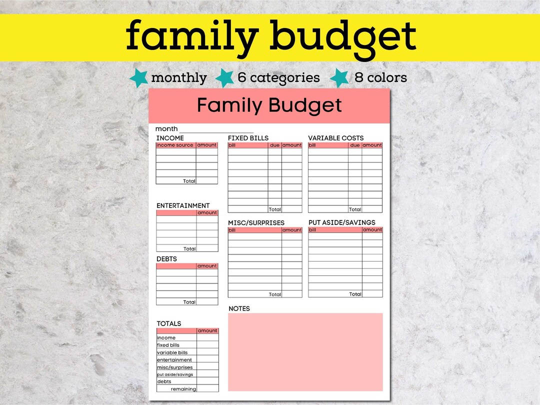 Printable Finance Planner Download, Monthly Financial Planner Printable ...