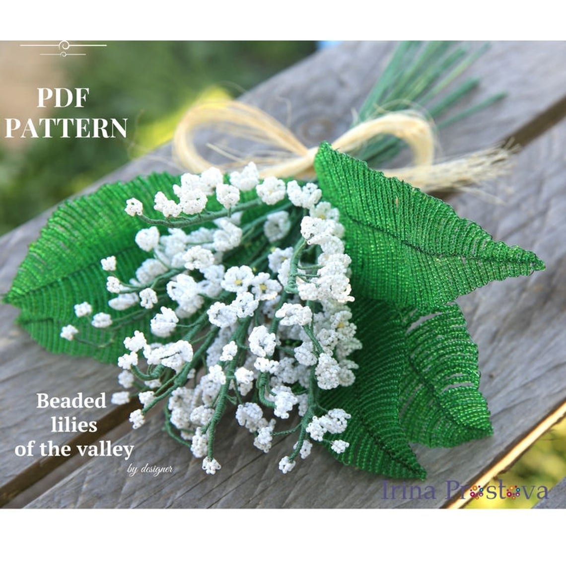Beaded flowers Lily of the valley Seed bead tutorials Flower Etsy