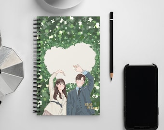 King the Land - Spiral Notebook  (140 dotted pages) | Lee Jun Ho | Im Yoon Ah | Kdrama Fan Art Merch