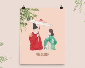 Mr Queen Kdrama Poster | Shin Hae Sun | Kim Jung Hyun | Choi Jin Hyuk | Kdrama Fan Art Merch
