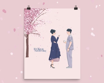 It&#39;s Okay To Not Be Okay Kdrama Poster - Kim Soo Hyun | Seo Yea Ji | Psycho but It&#39;s Okay | 사이코지만 괜찮아