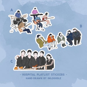 Hospital Playlist Sticker | Crew 99 Sticker | Kdrama Fan Art Merchandise