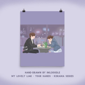 My Lovely Liar Poster - Kdrama Fan Art | Hwang Min Hyun | Kim So Hyun | Auf Wunsch auch in anderen Farben erhältlich