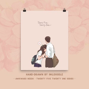 Twenty Five Twenty One Poster - Awkward HeeDo | 25 21 Kdrama | Nam Joo Hyuk | Kim Tae Ri | Kdrama Art Prints