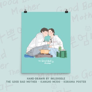 Die gute böse Mutter - KangHo MiJoo - Kdrama Poster Fan Art | Lee Do Hyun | Ahn Eun Jin | von Kdrama Merch