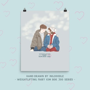 Gewichtheber Fee Kim Bok Joo Kdrama Poster | Nam-Joo-Hyuk | Lee Sung Kyung | Auf Wunsch auch in anderen Farben erhältlich Kdrama Merch