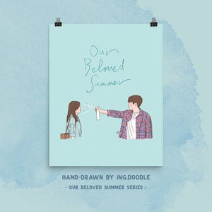 Water Spray - Our Beloved Summer | Choi Woo Shik | Kdrama Poster | Fan Art Merchandise | Kdrama Gift
